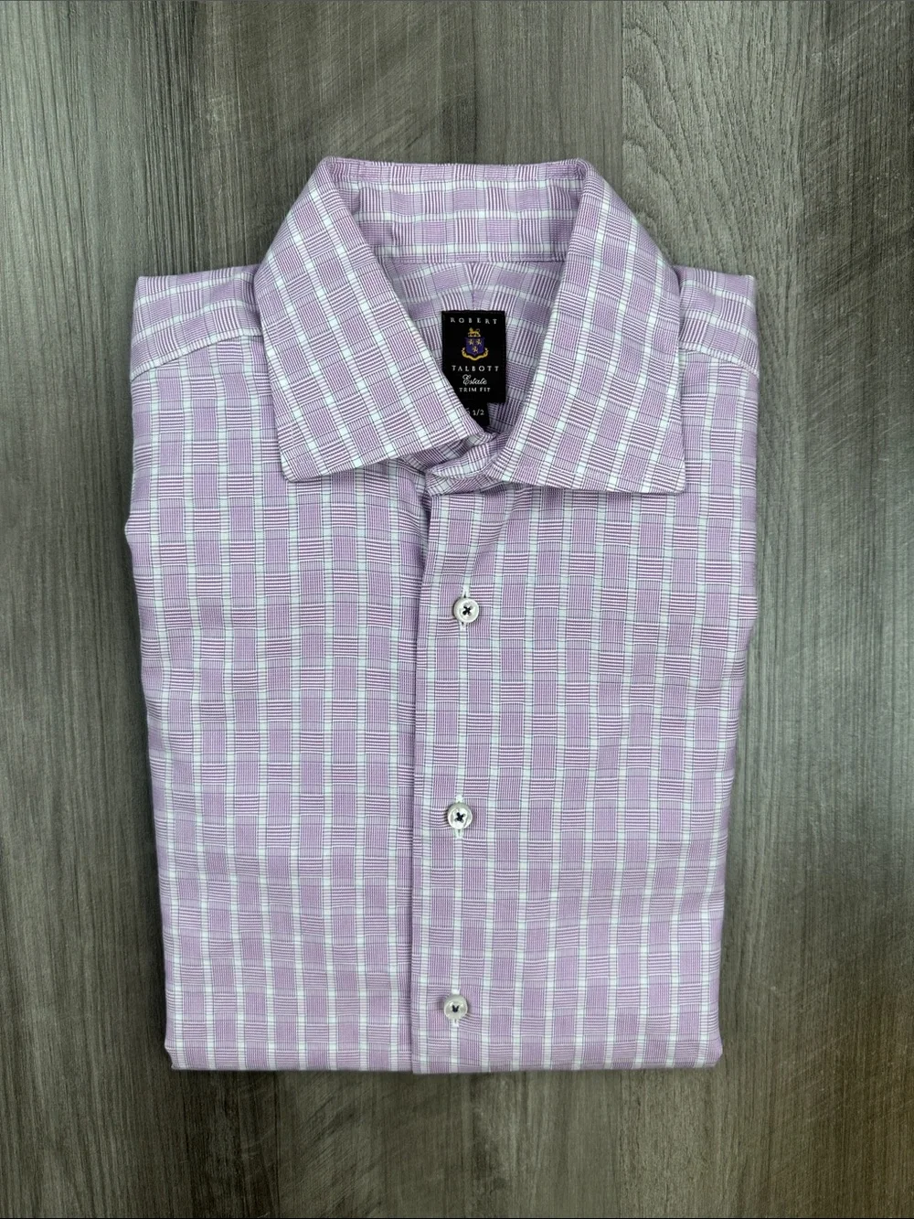 Robert Talbott Estate Trim Fit Plaid Long Sleeve Button Down - 15.5